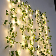 Flower Green Leaf String Lights Artificial Vine Fairy Lights - Gioovinci